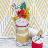 Catmeow Miranda fabric ornament - BoxRoomBazaar