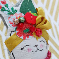 Catmeow Miranda fabric ornament - BoxRoomBazaar