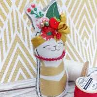 Catmeow Miranda fabric ornament - BoxRoomBazaar