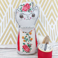 Frida Meowlo - fun, fabric cat ornament