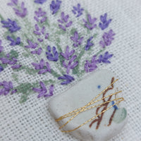 Mini embroidered floral hoop