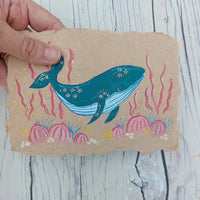 Painted whale art