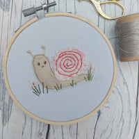 Cute snail hoop art - BoxRoomBazaar