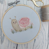 Cute snail hoop art - BoxRoomBazaar