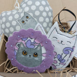 Cat lovers trio - cat decoration gift box - BoxRoomBazaar