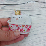 Fit for a Princess gift duo. Princess cat and love heart decoration