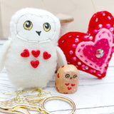 Love heart owl giftset