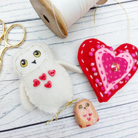 Love heart owl giftset