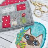 Siamese cat decoration and mini art