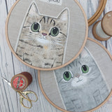 Personalised cat portrait  - larger size