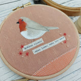 Robin hoop art. Robins appear when loved ones are near