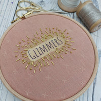 'Glimmers' hoop art