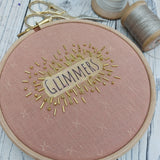 'Glimmers' hoop art