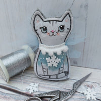 Snow flake kitty - cute winter decor