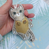 Meowdonna - fun cat ornament