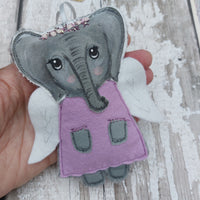 Elephant angel decoration- cute elephant hanging decoration