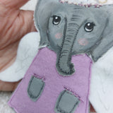 Elephant angel decoration- cute elephant hanging decoration