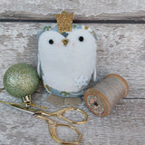 Cute fabric penguin ornament