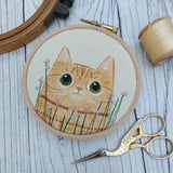 Ginger Tabby hoop art