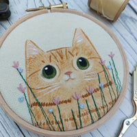 Ginger Tabby hoop art