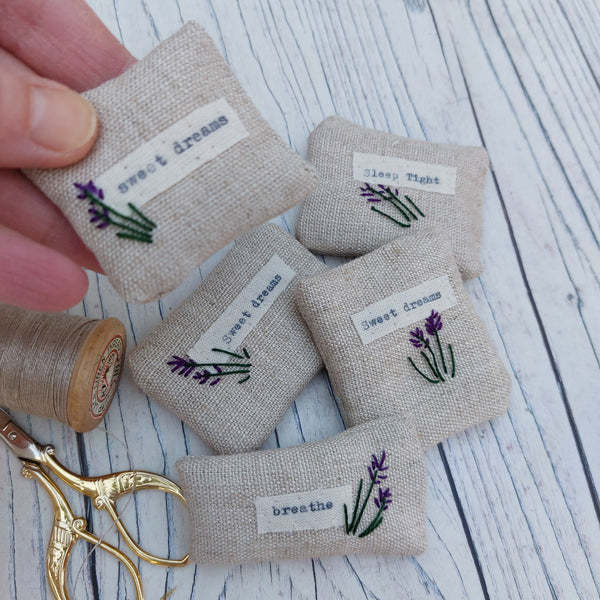 Tiny lavender pillows