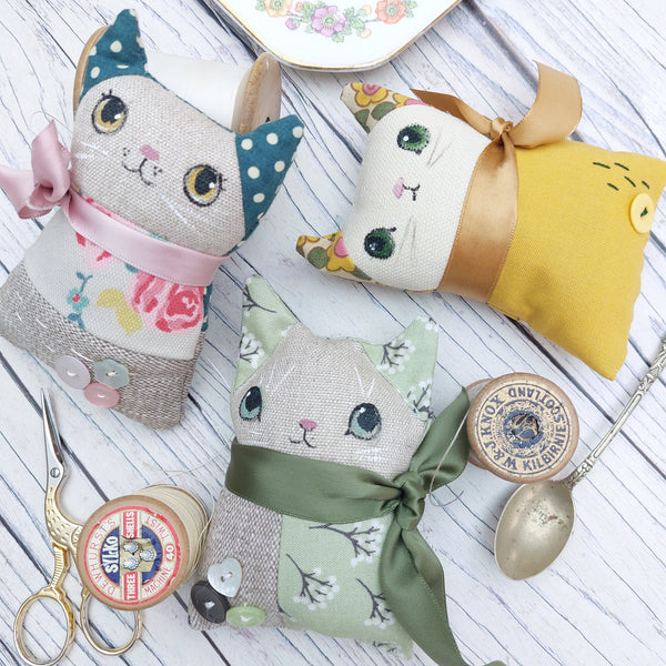 Lavender Cat - scented fabric cat