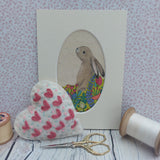 Fabric hare art