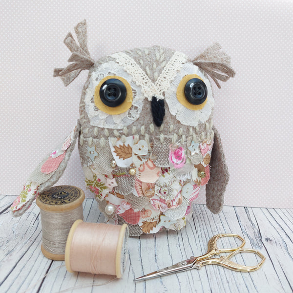 Pretty fabric owl