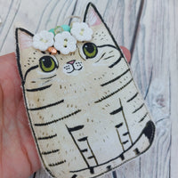 Tabby cat gift set
