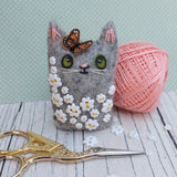 Butterfly cat ornament
