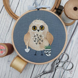 Whimsical owl art