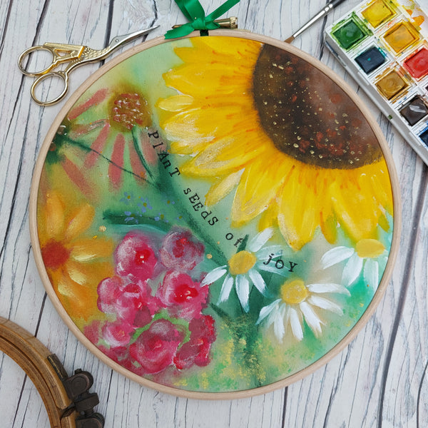 Plant seeds of joy floral art