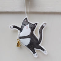 Dancing cat decoration