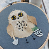 Whimsical owl art