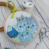 Blue cats art