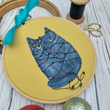 Naughty cat festive wall art