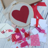 Love heart inspiration pack for slow stitching
