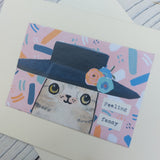 Fun cat greeting cards - ACEO cards
