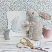 Stargazing bunny trio - handmade gift set