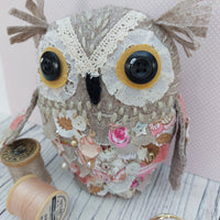 Pretty fabric owl