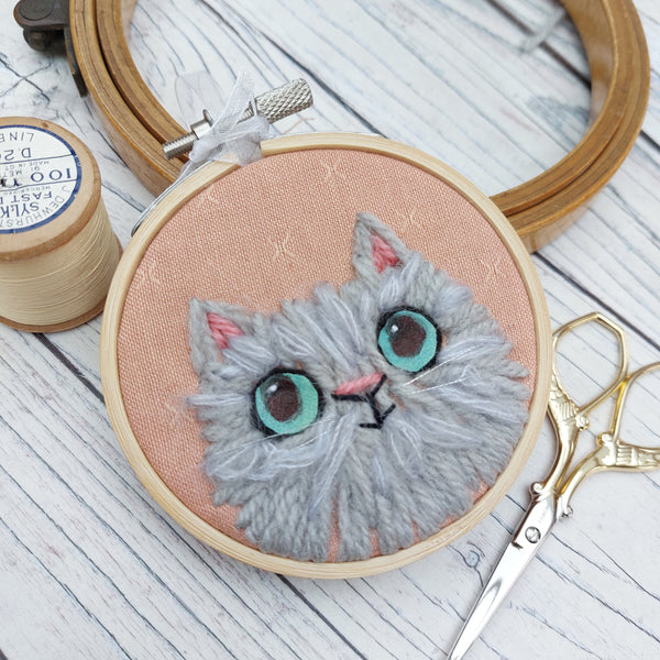 Mini cat art. 3" hoop art