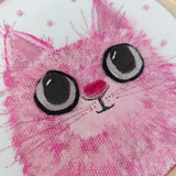 Pink Kitty hoop art