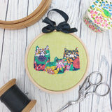 Floral cat art