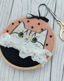Cat in a ruff wall art