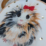Bad Hair Day - guinea pig hoop art