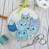 Blue cats art