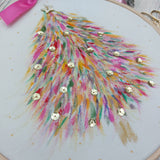Rainbow Christmas tree wall decor