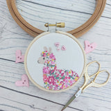 Whimsical llama art