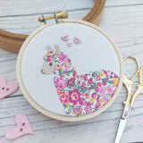 Whimsical llama art