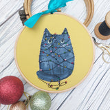 Naughty cat festive wall art